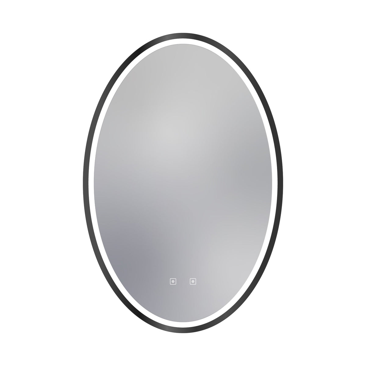 Brilliance LED Lighted Mirror in Matte Black (Small / 73W).