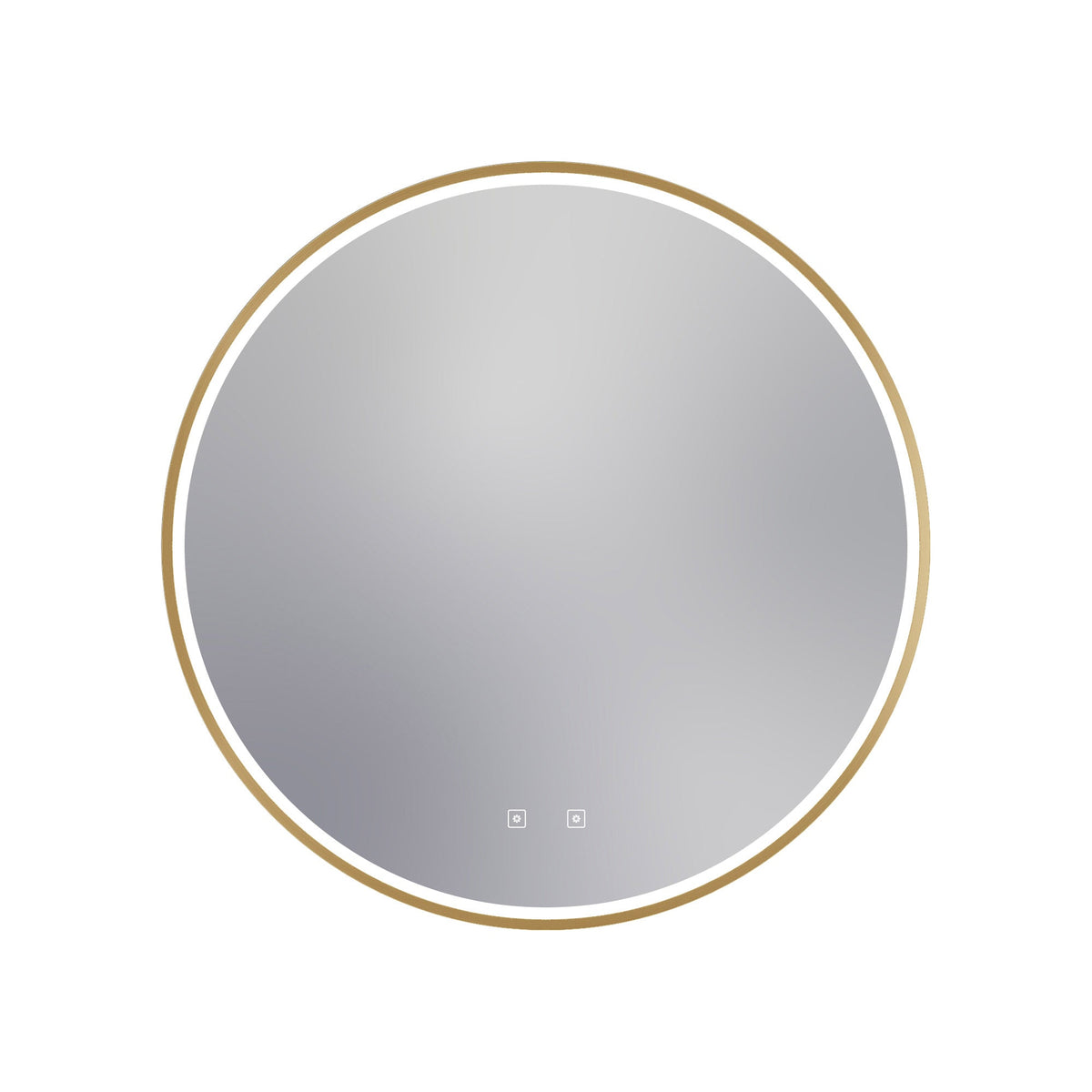 Brilliance LED Lighted Mirror in Brushed Brass (Medium / 72W).