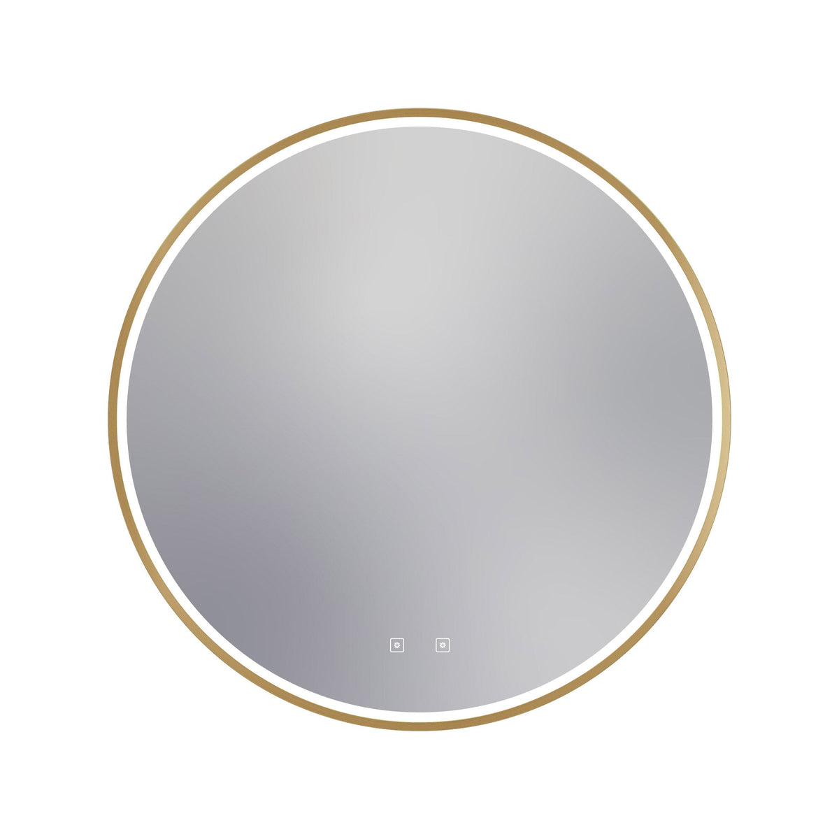 Brilliance LED Lighted Mirror in Brushed Brass (Large / 87W).