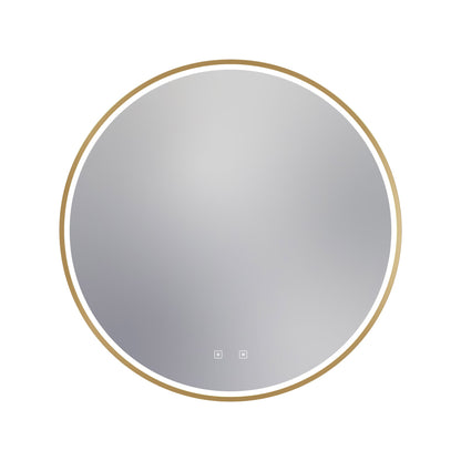 Brilliance LED Lighted Mirror in Brushed Brass (Large / 87W).