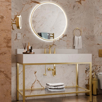 Brilliance LED Lighted Mirror in bathroom.