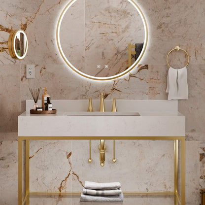 Brilliance LED Lighted Mirror in bathroom.