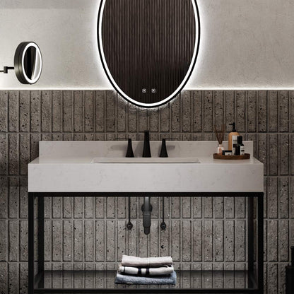 Brilliance LED Lighted Mirror in bathroom.