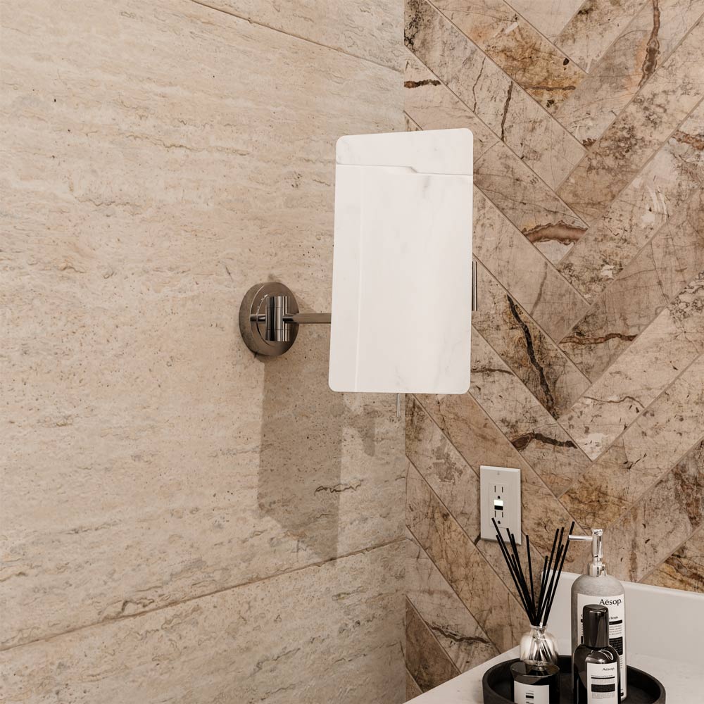 Contour Makeup Mirror in bathroom.