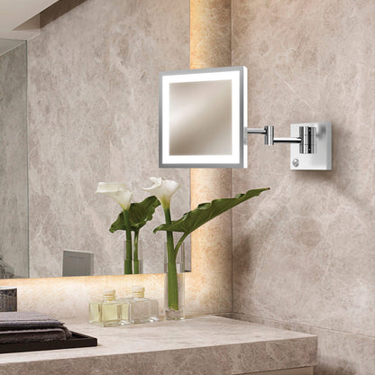Elixir LED Makeup Mirror in bathroom.