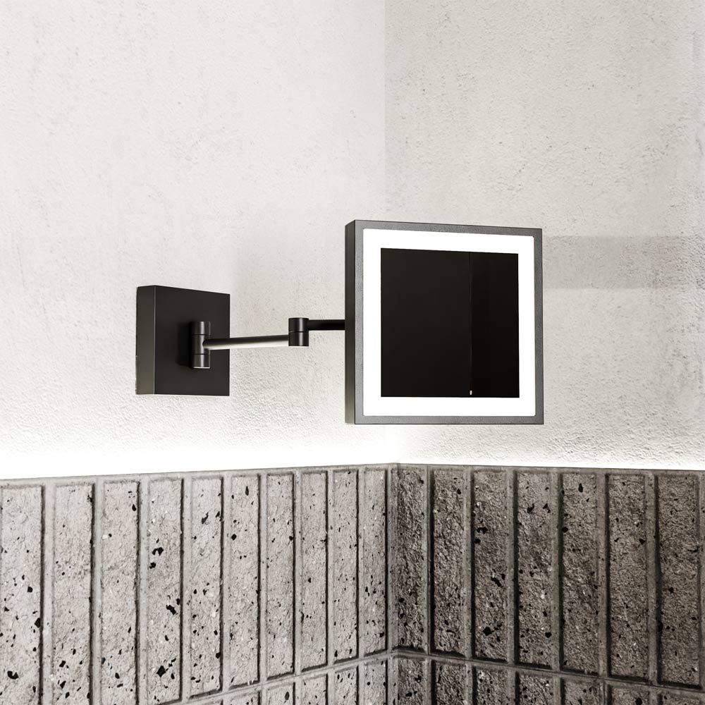 Elixir LED Makeup Mirror in bathroom.