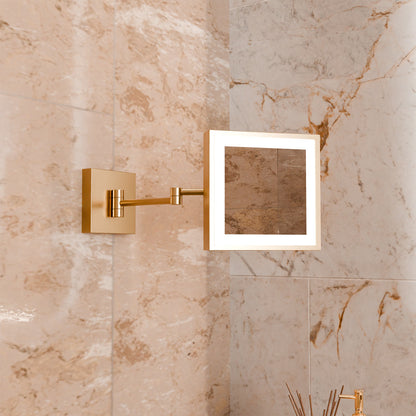 Elixir LED Makeup Mirror in bathroom.