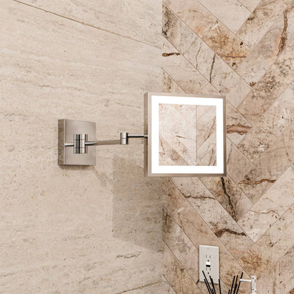 Elixir LED Makeup Mirror in bathroom.