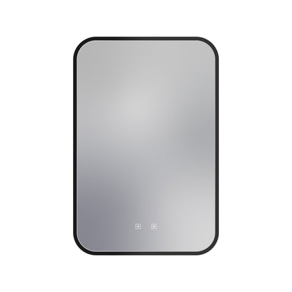 Eminence LED Lighted Mirror in Matte Black (36-Inch).