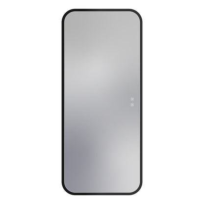 Eminence LED Lighted Mirror in Matte Black (60-Inch).