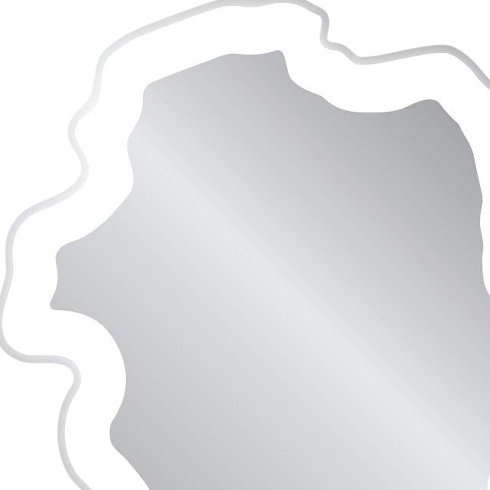 Isola LED Lighted Mirror in Detail.