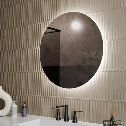 Luna LED Lighted Mirror in Detail.