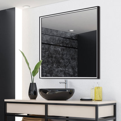 Radiance LED Lighted Mirror in bathroom.