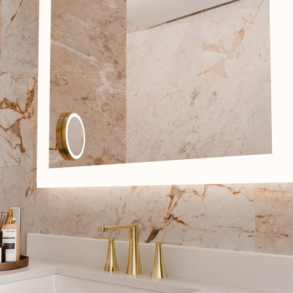 Silhouette LED Lighted Mirror in Detail.