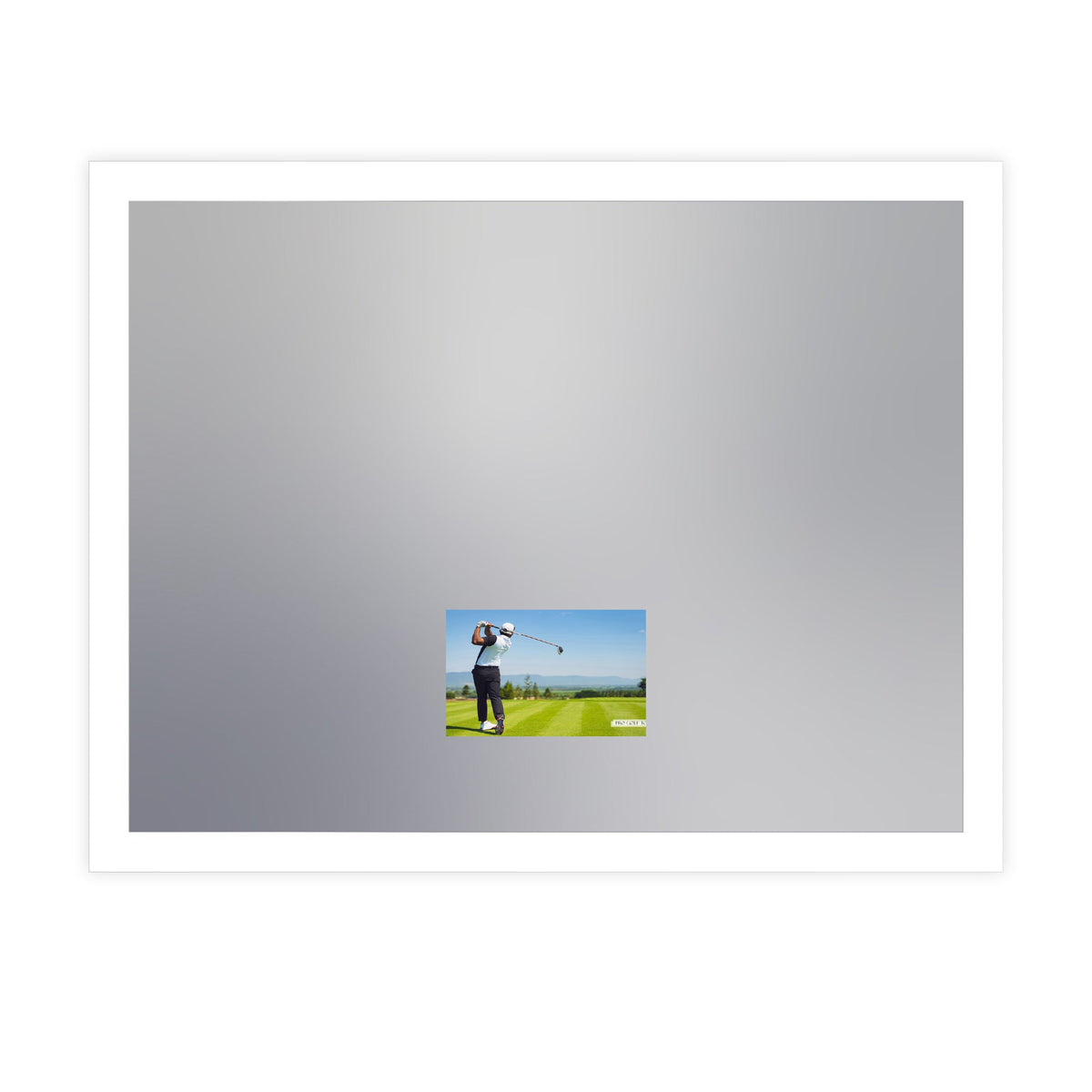 Silhouette LED Lighted Mirror TV.