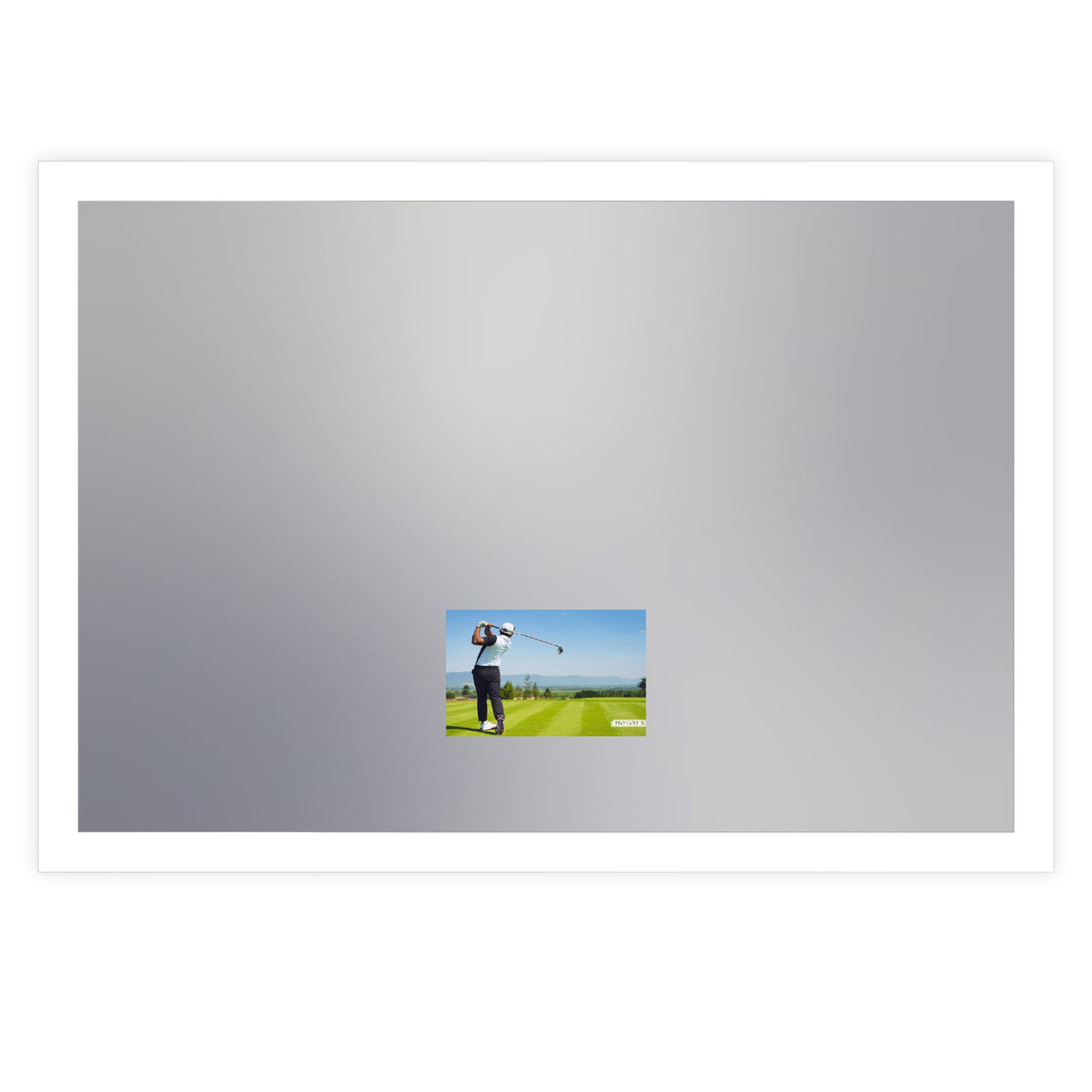 Silhouette LED Lighted Mirror TV (15.6-Inch TV / X-Large).