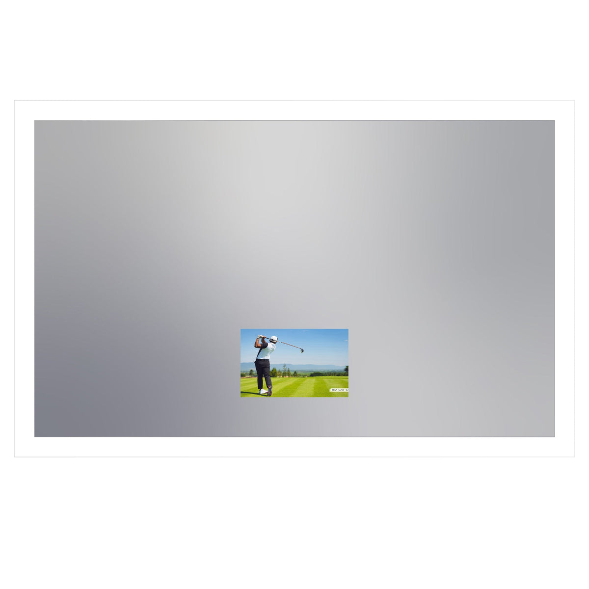 Silhouette LED Lighted Mirror TV (15.6-Inch TV / XX-Large).