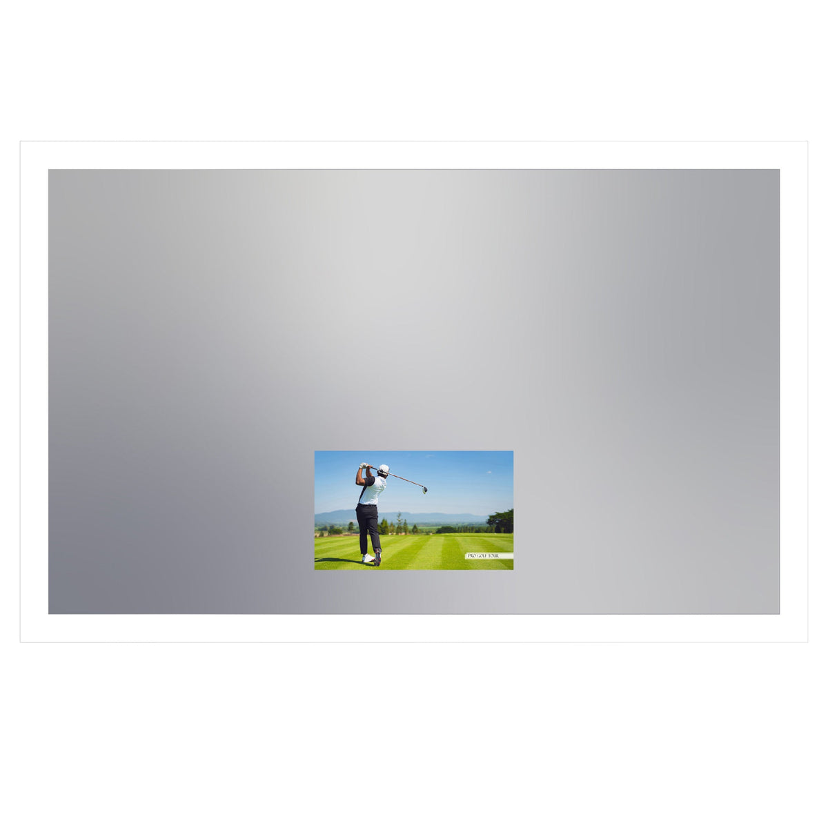 Silhouette LED Lighted Mirror TV (21.5-Inch TV / XX-Large).