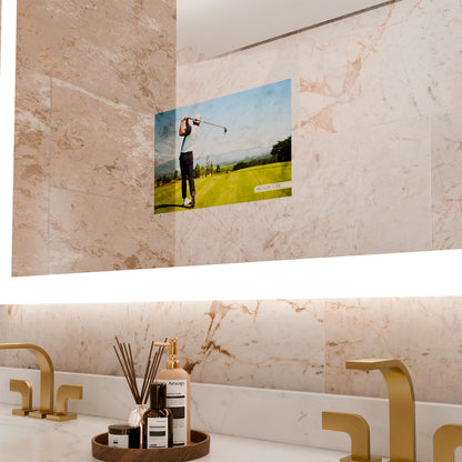 Silhouette LED Lighted Mirror TV in Detail.