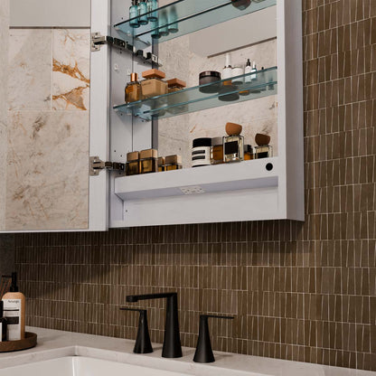 Simplicity Mirrored Cabinet in Detail.