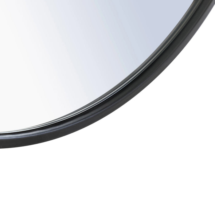 Elegant Round Framed Mirror in Detail.