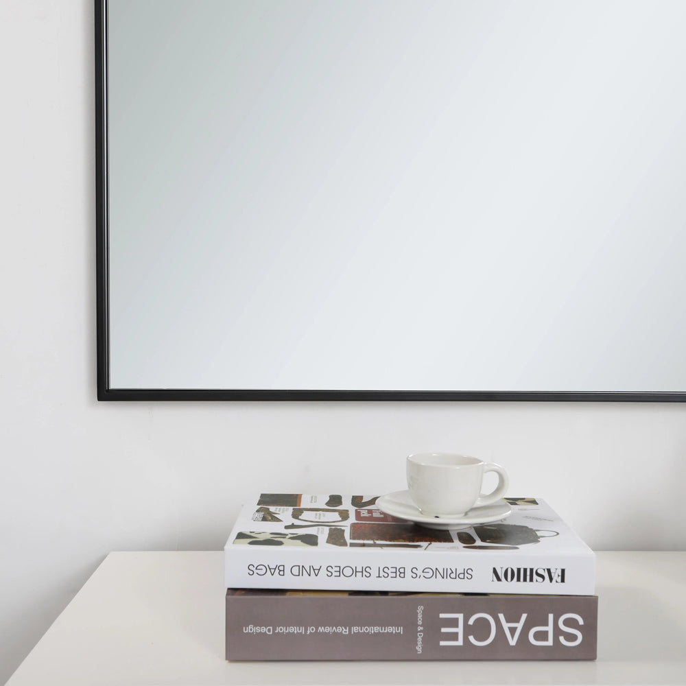 Elegant Square Framed Mirror in Detail.