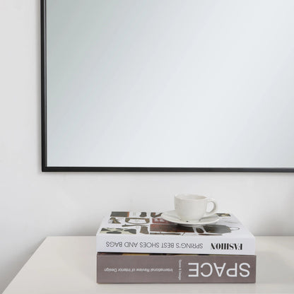 Elegant Square Framed Mirror in Detail.