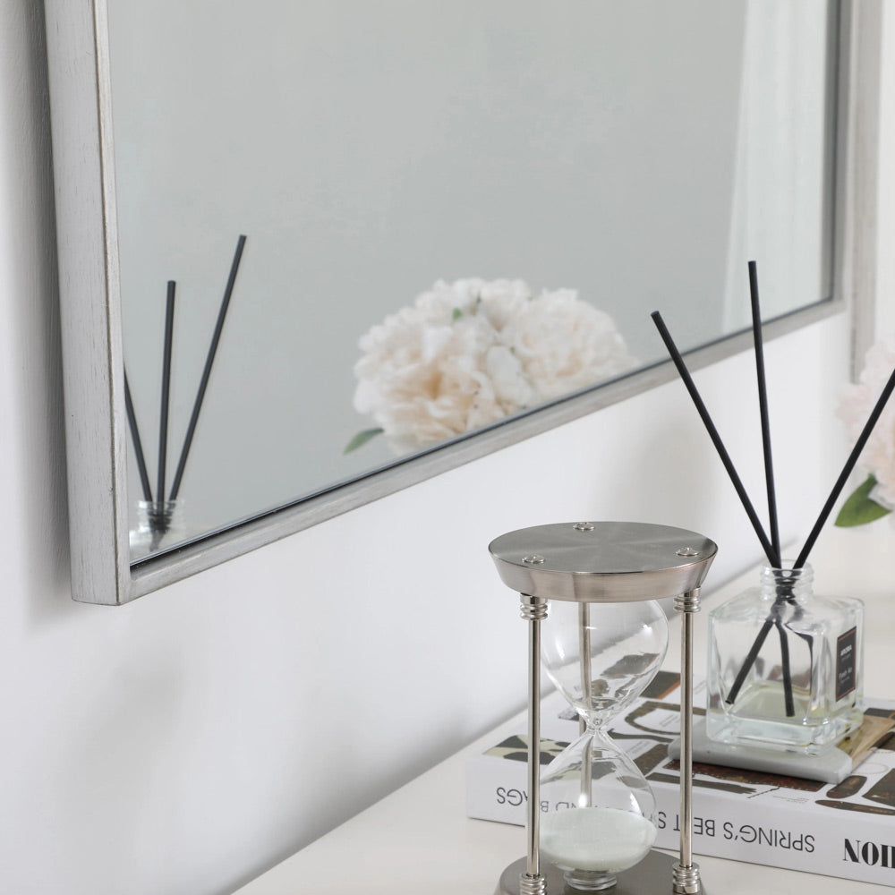 Elegant Square Framed Mirror in Detail.