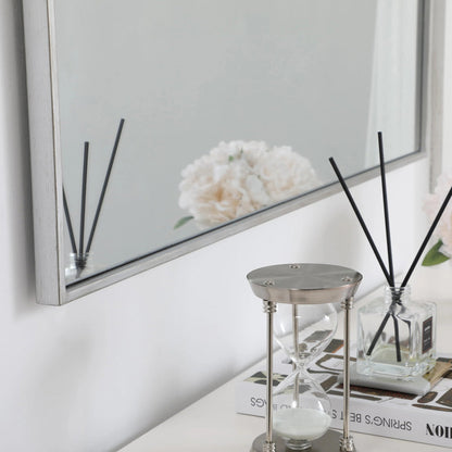 Elegant Square Framed Mirror in Detail.