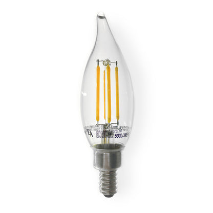 Emeryallen Candle Shaped E12 Base C10 Type 120V LED Bulb in Detail.