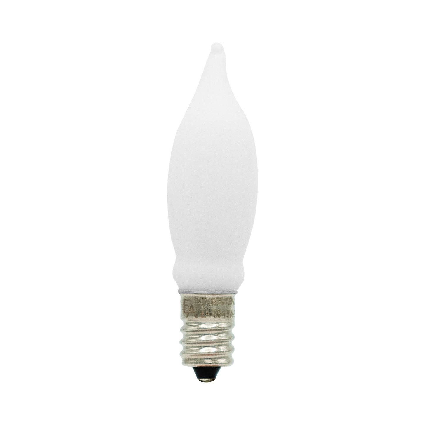 Emeryallen Candle Shaped E12 Base C6 Type 120V LED Bulb in Porcelain White.