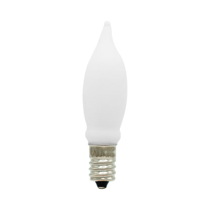 Emeryallen Candle Shaped E12 Base C6 Type 120V LED Bulb in Porcelain White.