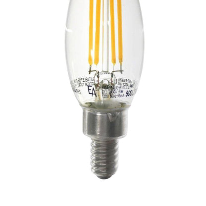 Emeryallen Torpedo Shaped E12 Base B10 Type 120V Mini LED Bulb in Detail.