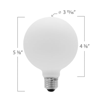 Emeryallen G30 Globe Shaped E26 Base 120V LED Bulb - line drawing.