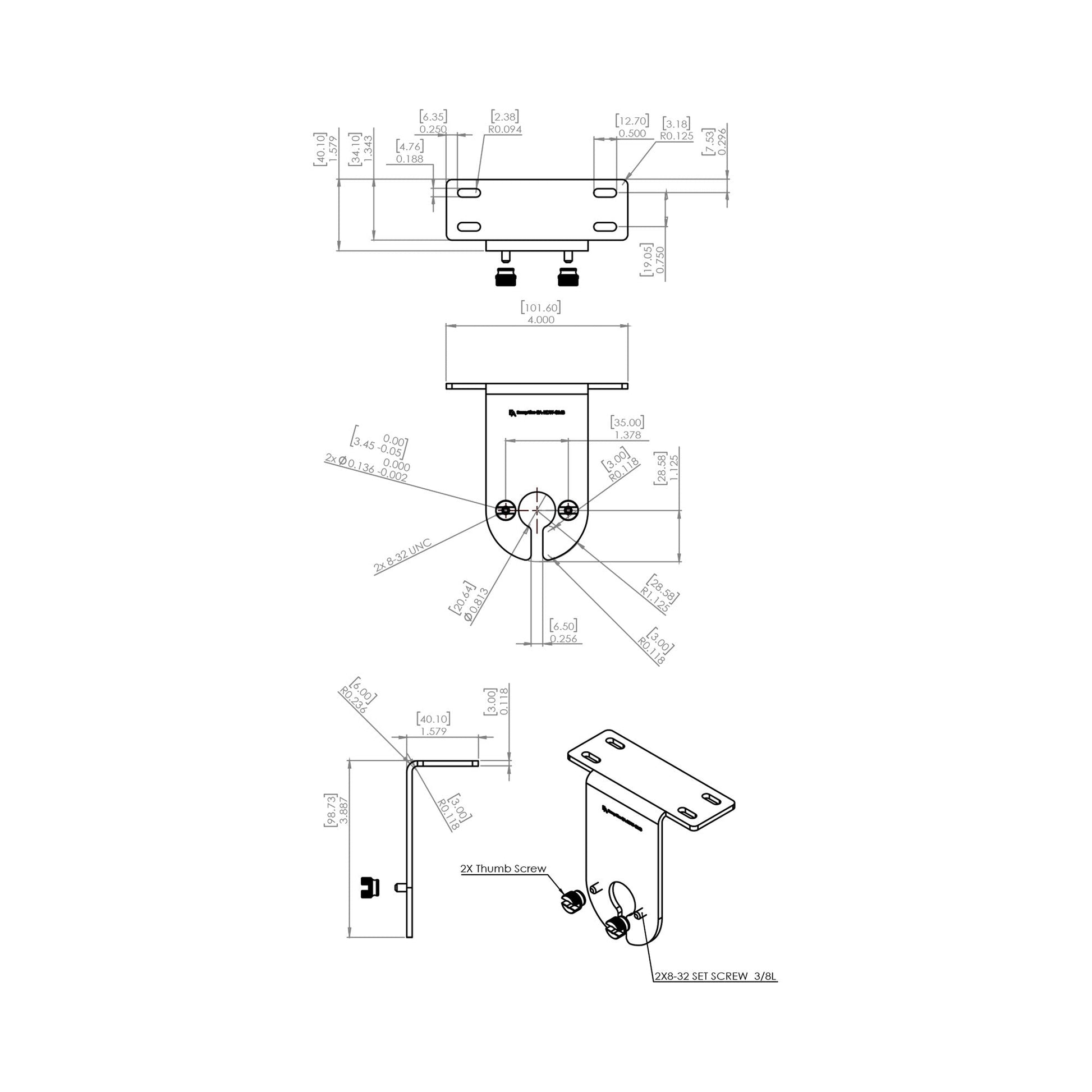 Ranger Pro Accessories - line drawing.