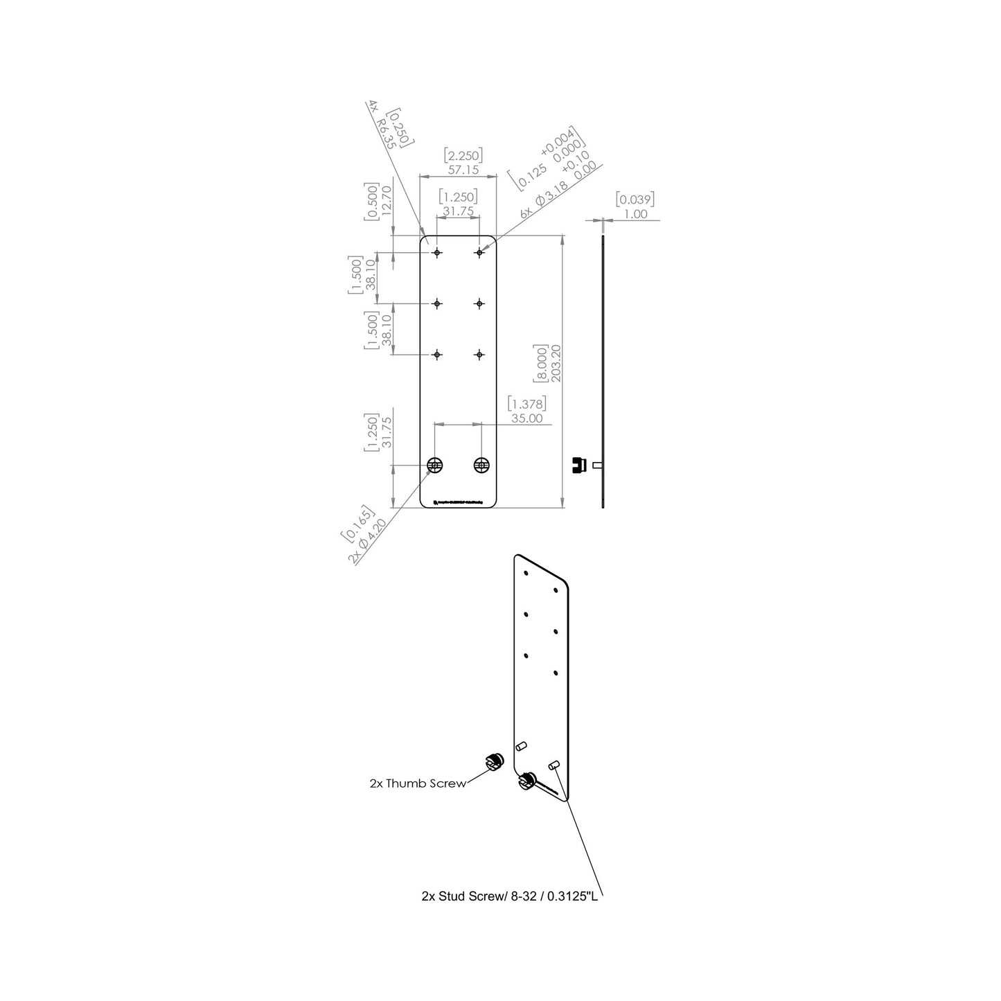 Ranger Pro Accessories - line drawing.