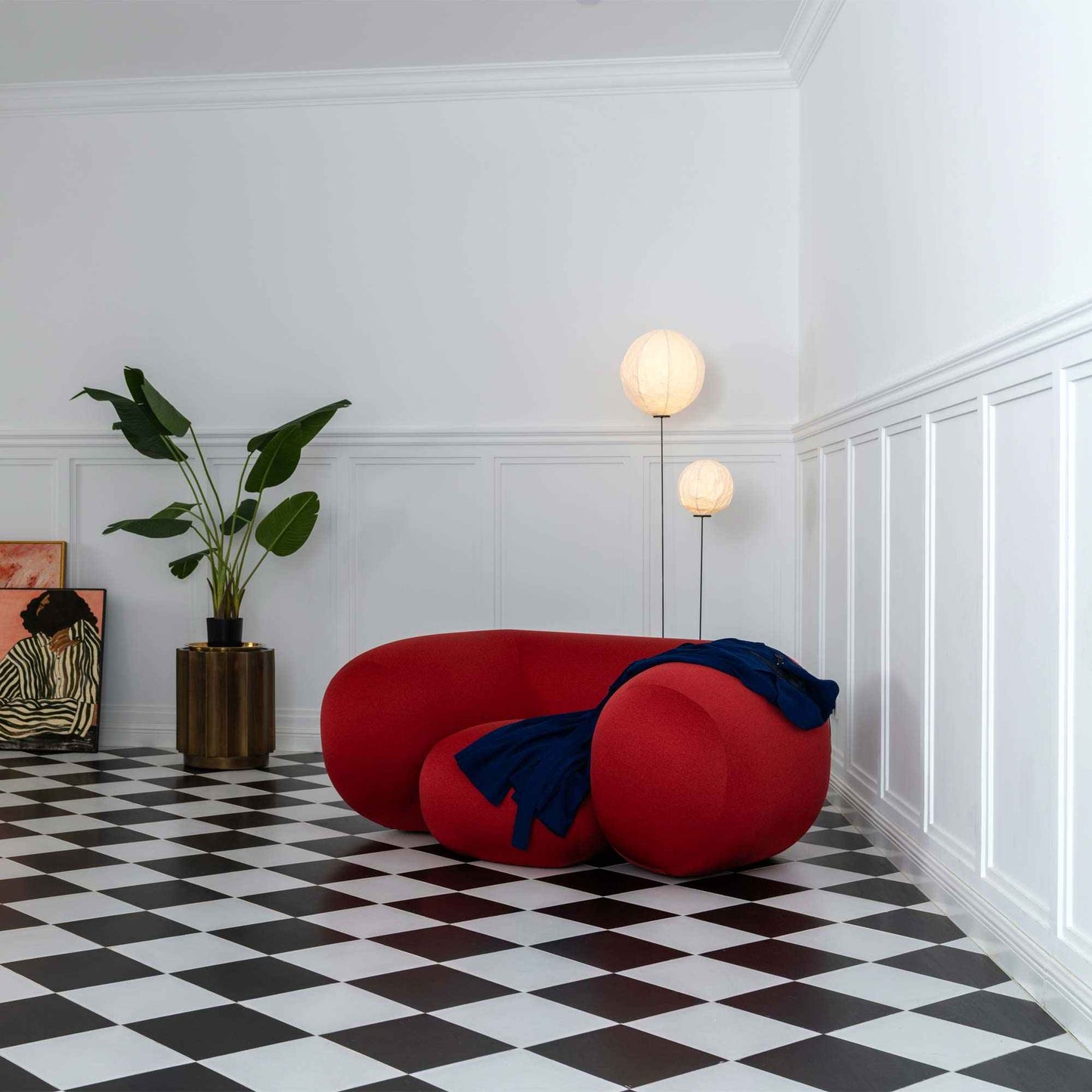 Cho LED Floor Lamp in living room.