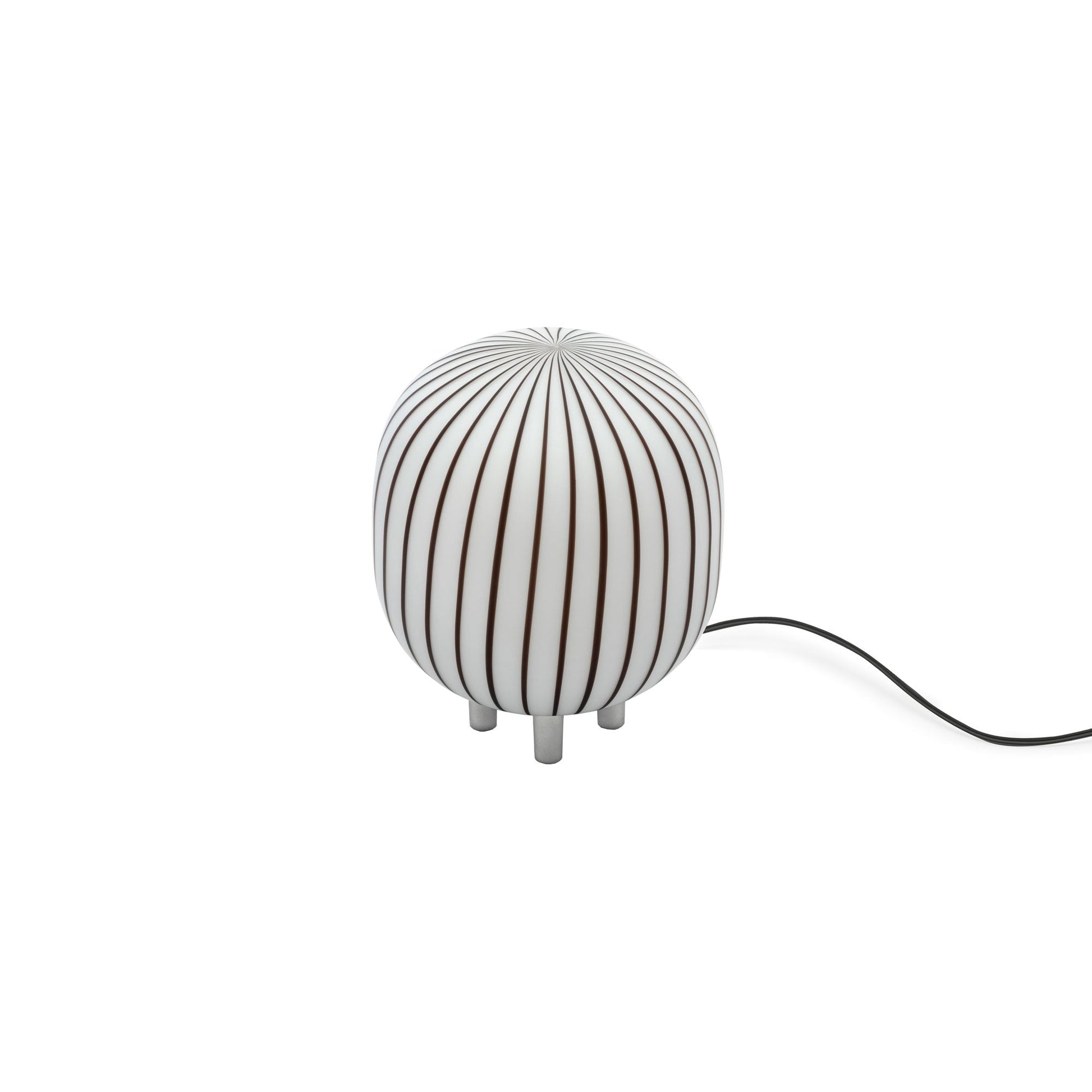 Filigrana Cylinder LED Table Lamp in Black.