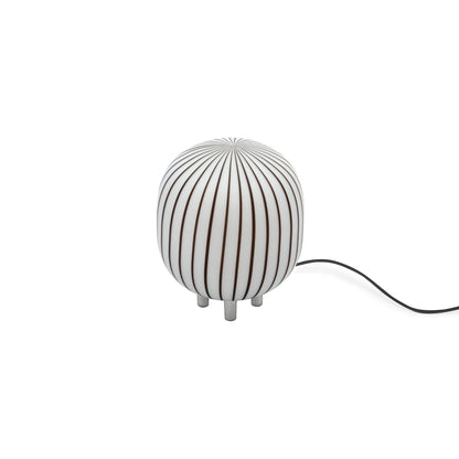 Filigrana Cylinder LED Table Lamp in Black.