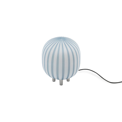 Filigrana Cylinder LED Table Lamp in Blue.