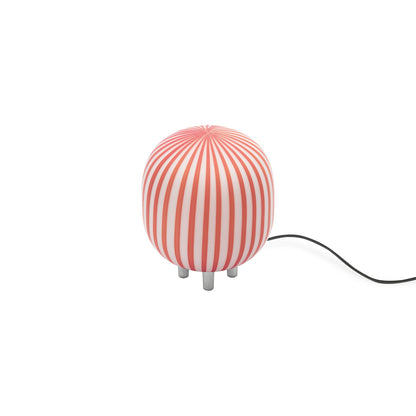 Filigrana Cylinder LED Table Lamp in Red.