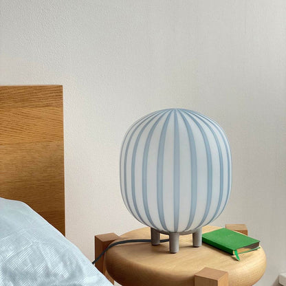 Filigrana Cylinder LED Table Lamp in bedroom.