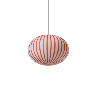 Filigrana Ellipse Pendant Light in Red (Small).
