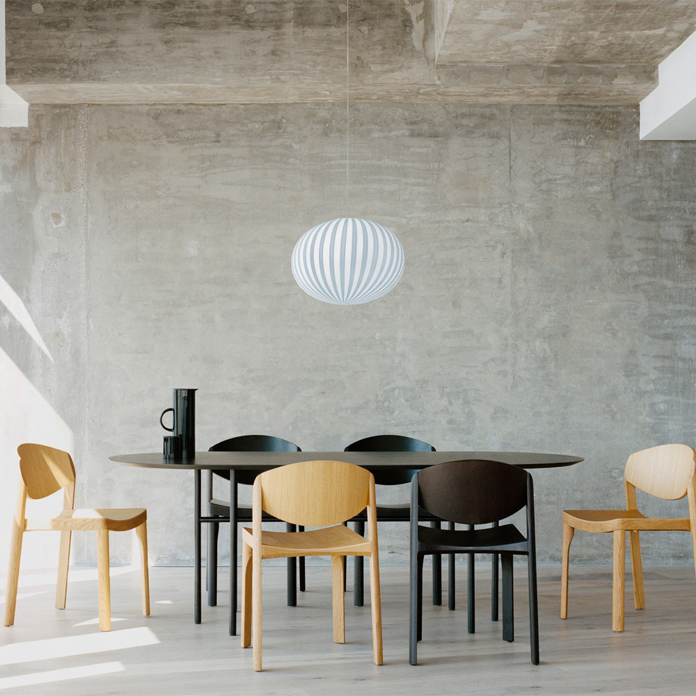 Filigrana Ellipse Pendant Light in dining room.
