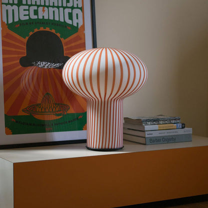 Filigrana Mushroom LED Table Lamp in living room.