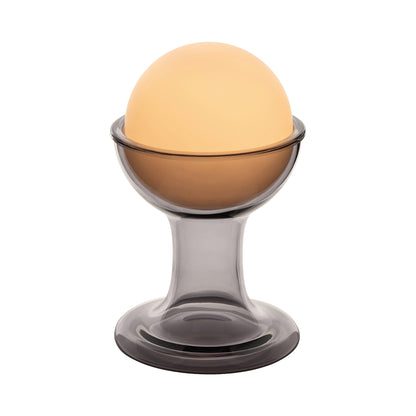Gelato Rechargeable LED Table Lamp in Smoke.