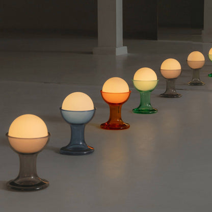 Gelato Rechargeable LED Table Lamp in exhibition.