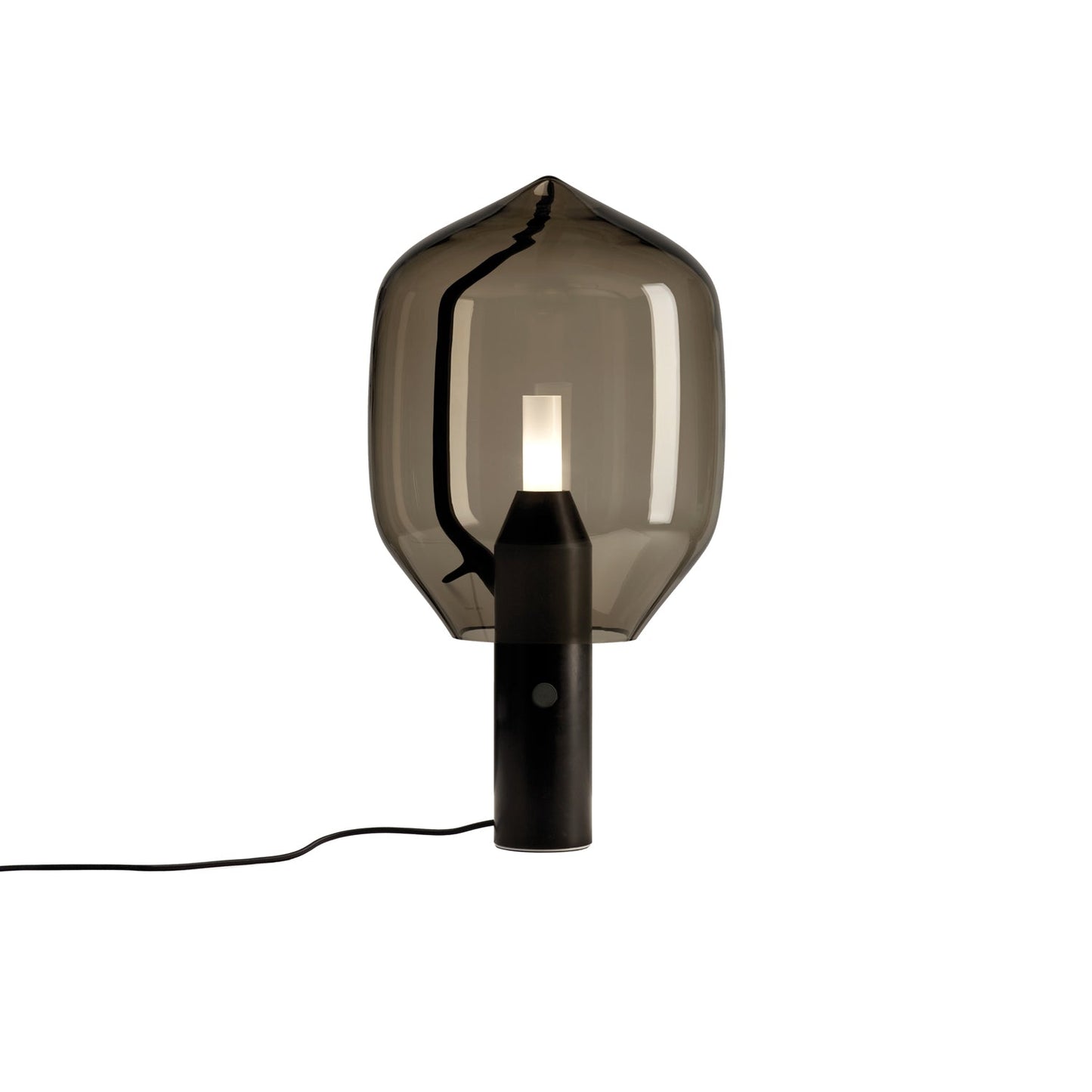 Lighthouse Table Lamp in Grey/Black.