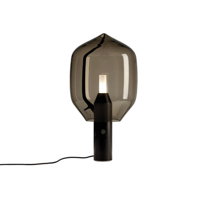 Lighthouse Table Lamp in Grey/Black.