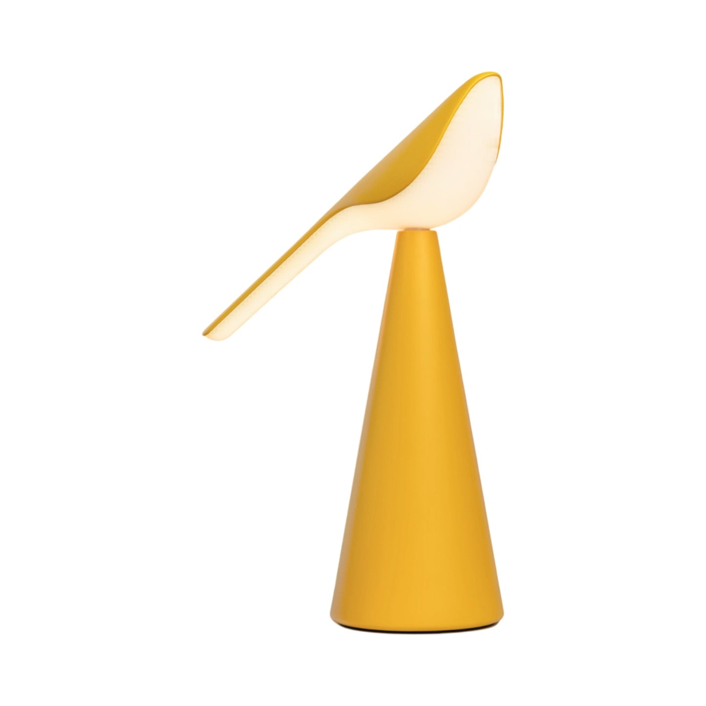 Tiki LED Rechargeable Table Lamp in Sunshine Yellow Matt.